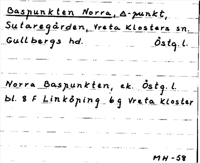Bild på arkivkortet för arkivposten Baspunkten Norra