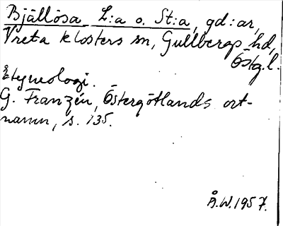 Bild på arkivkortet för arkivposten Bjällösa L:a o. St:a
