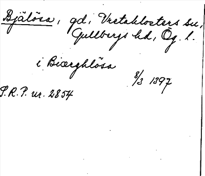 Bild på arkivkortet för arkivposten Bjälösa