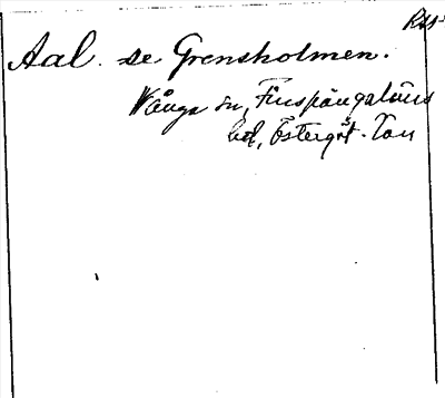 Bild på arkivkortet för arkivposten Aal, se Grensholmen