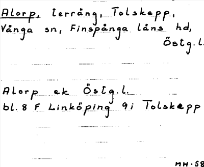 Bild på arkivkortet för arkivposten Alorp
