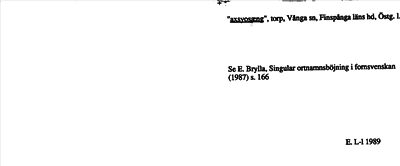 Bild på arkivkortet för arkivposten »axsyosæng»