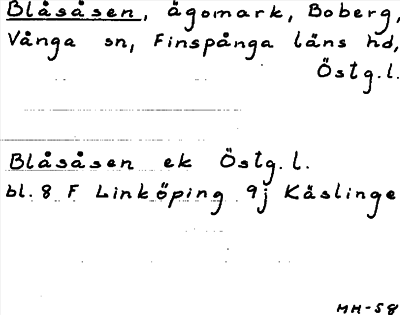 Bild på arkivkortet för arkivposten Blåsåsen