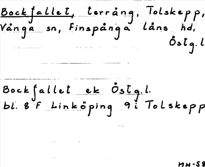Bild på arkivkortet för arkivposten Bockfallet