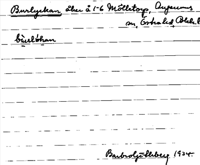 Bild på arkivkortet för arkivposten Burlyckan