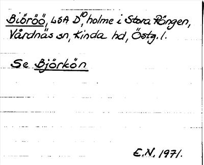 Bild på arkivkortet för arkivposten Biöröö