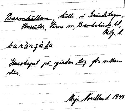 Bild på arkivkortet för arkivposten Baronkällan