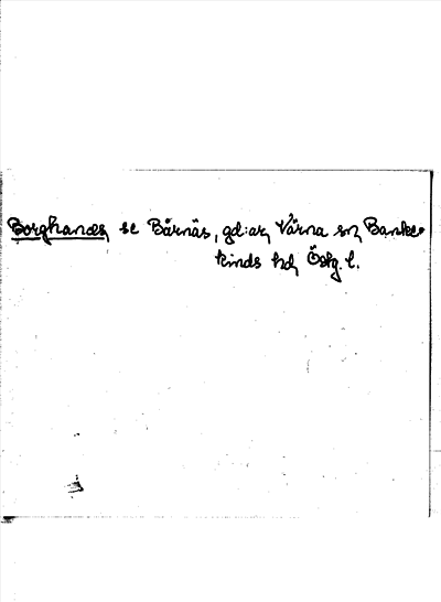 Bild på arkivkortet för arkivposten Borghands, se Bårnäs