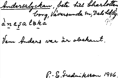 Bild på arkivkortet för arkivposten Andersalyckan