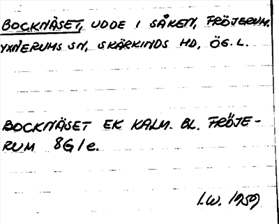 Bild på arkivkortet för arkivposten Bocknäset