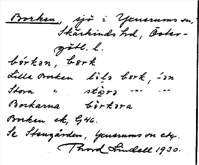Bild på arkivkortet för arkivposten Borken