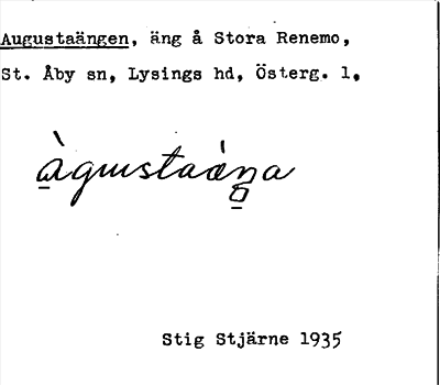 Bild på arkivkortet för arkivposten Augustaängen