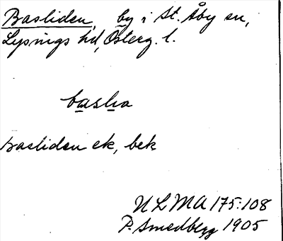 Bild på arkivkortet för arkivposten Basliden