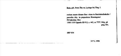 Bild på arkivkortet för arkivposten Boet