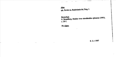 Bild på arkivkortet för arkivposten Alen, nu Alsen