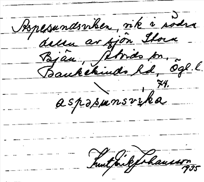 Bild på arkivkortet för arkivposten Aspesundsviken