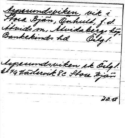 Bild på arkivkortet för arkivposten Aspesundsviken