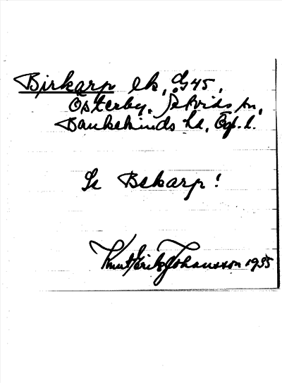 Bild på arkivkortet för arkivposten Birkarp, se Bekarp