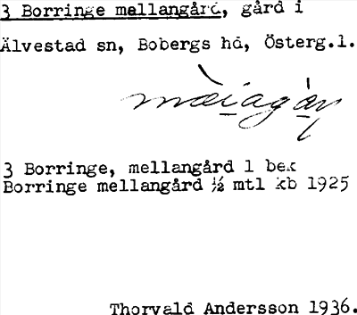 Bild på arkivkortet för arkivposten Borringe mellangård