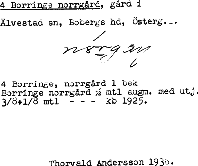 Bild på arkivkortet för arkivposten Borringe norrgård
