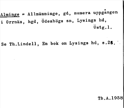 Bild på arkivkortet för arkivposten Alminge