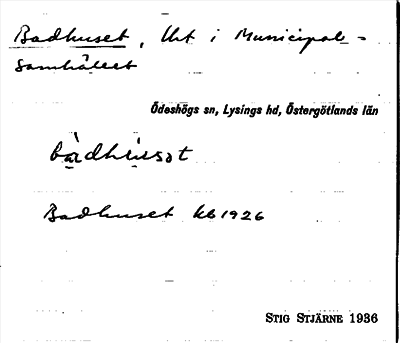 Bild på arkivkortet för arkivposten Badhuset