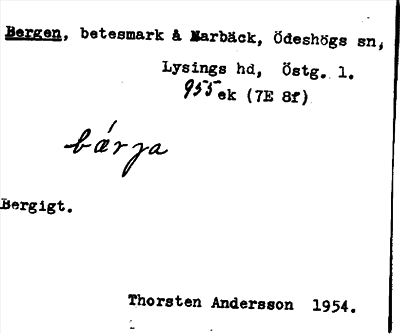 Bild på arkivkortet för arkivposten Bergen