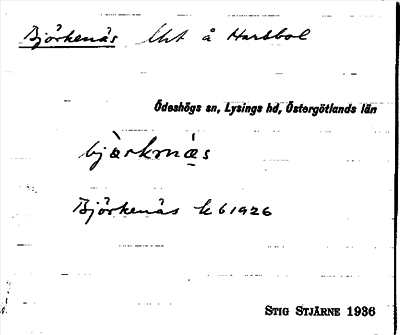 Bild på arkivkortet för arkivposten Björkenäs