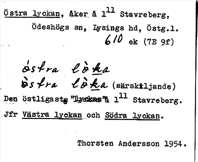 Bild på arkivkortet för arkivposten Östra lyckan