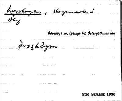 Bild på arkivkortet för arkivposten Överskogen