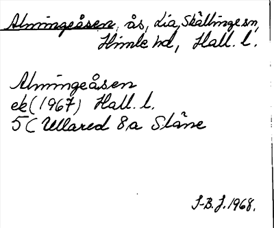 Bild på arkivkortet för arkivposten Almingeåsen