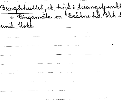 Bild på arkivkortet för arkivposten Bengtshultet