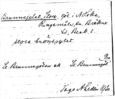 Bild på arkivkortet för arkivposten Brunnsjylet, Stora