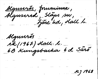 Bild på arkivkortet för arkivposten Alguserös