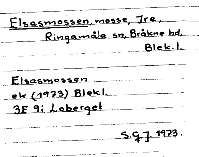 Bild på arkivkortet för arkivposten Elsasmossen