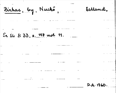 Bild på arkivkortet för arkivposten Birkas