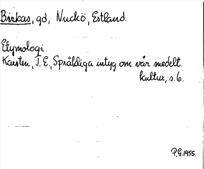 Bild på arkivkortet för arkivposten Birkas