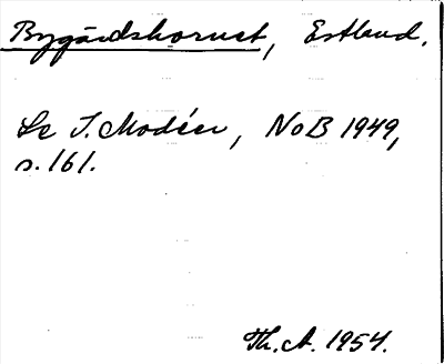 Bild på arkivkortet för arkivposten Bygärdshornet