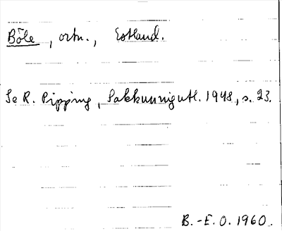 Bild på arkivkortet för arkivposten Böle