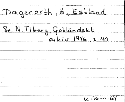 Bild på arkivkortet för arkivposten Dageroth