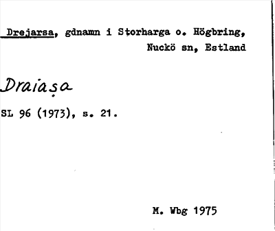 Bild på arkivkortet för arkivposten Drejarsa