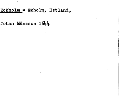 Bild på arkivkortet för arkivposten Eckholm