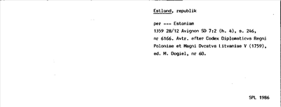 Bild på arkivkortet för arkivposten Estland