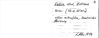 Bild på arkivkortet för arkivposten Fellin
