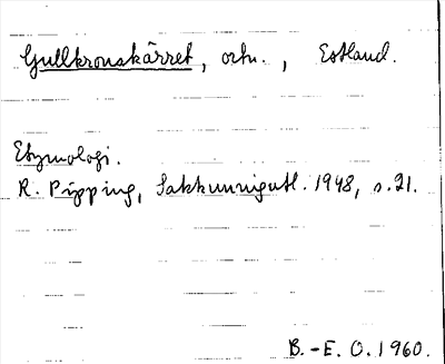Bild på arkivkortet för arkivposten Gullkronskärret