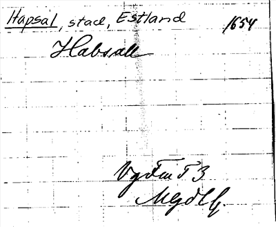 Bild på arkivkortet för arkivposten Hapsal