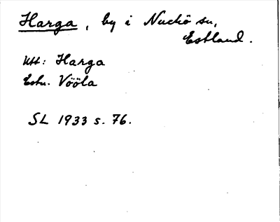 Bild på arkivkortet för arkivposten Harga
