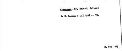 Bild på arkivkortet för arkivposten Havresved