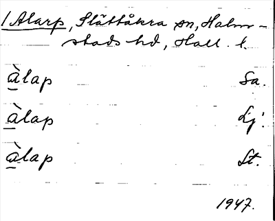Bild på arkivkortet för arkivposten Alarp