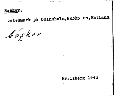 Bild på arkivkortet för arkivposten Basker